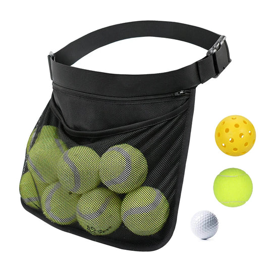 Adjustable Pickleball Ball Holder Waist Pouch