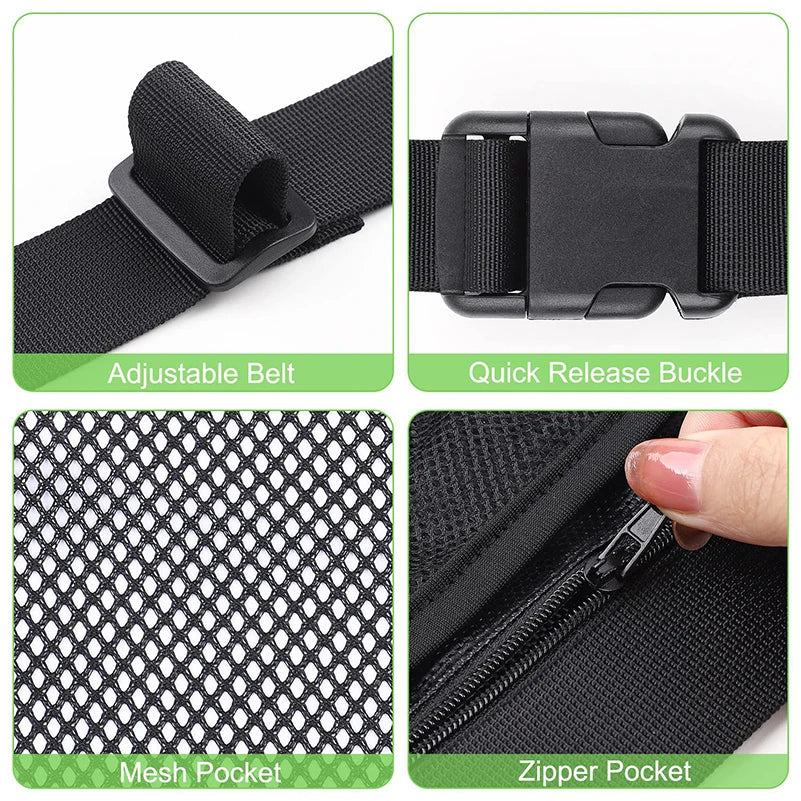 Adjustable Pickleball Ball Holder Waist Pouch